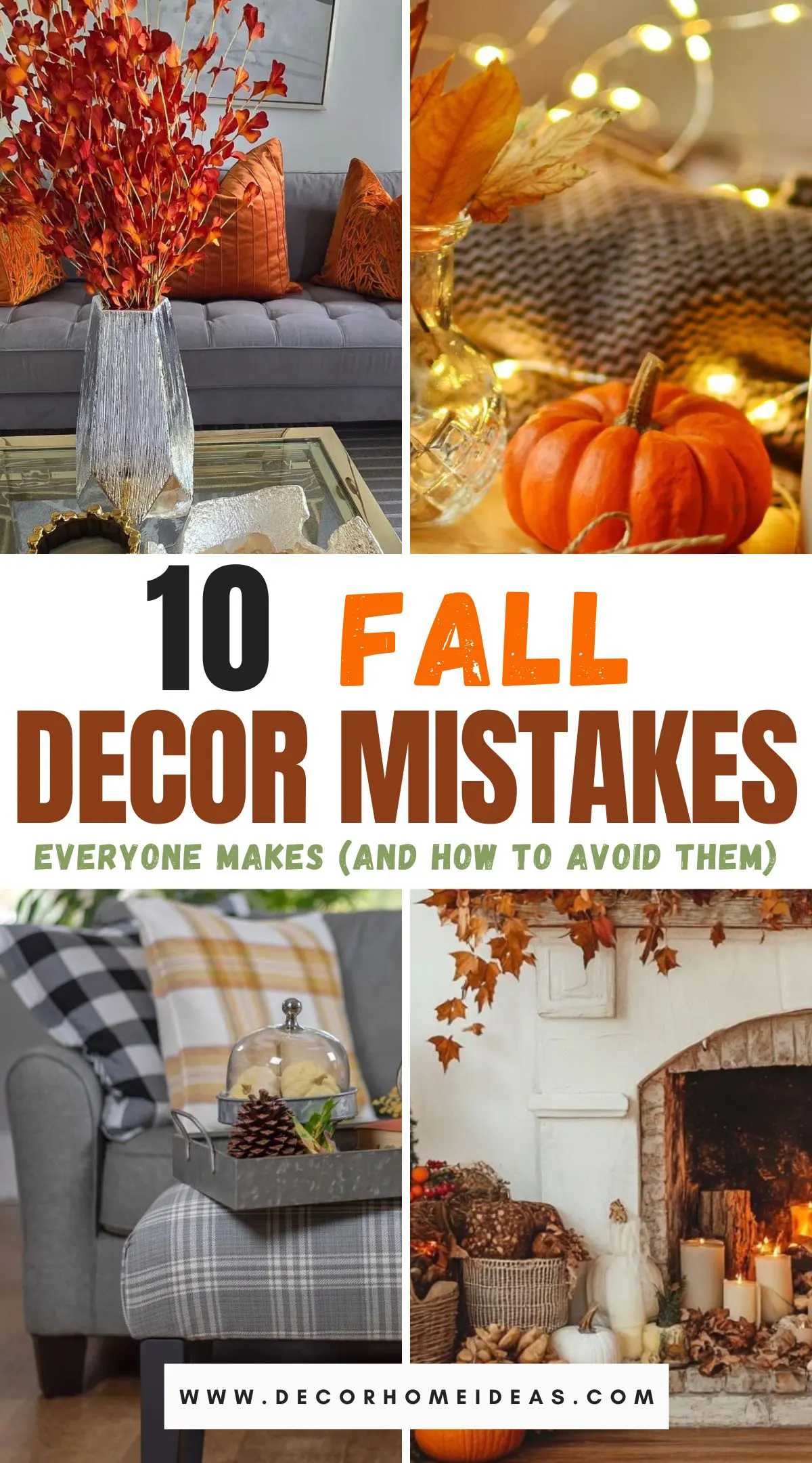 Discover the 10 most common fall decorating mistakes that can easily spoil your seasonal vibe! From mismatched colors to overcrowded spaces, this guide highlights what to avoid and how to fix it with simple tips. Transform your home into a cozy, stylish autumn retreat with ease!