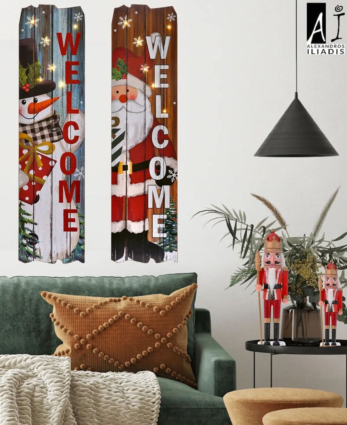 festive christmas wall decor ideas 12