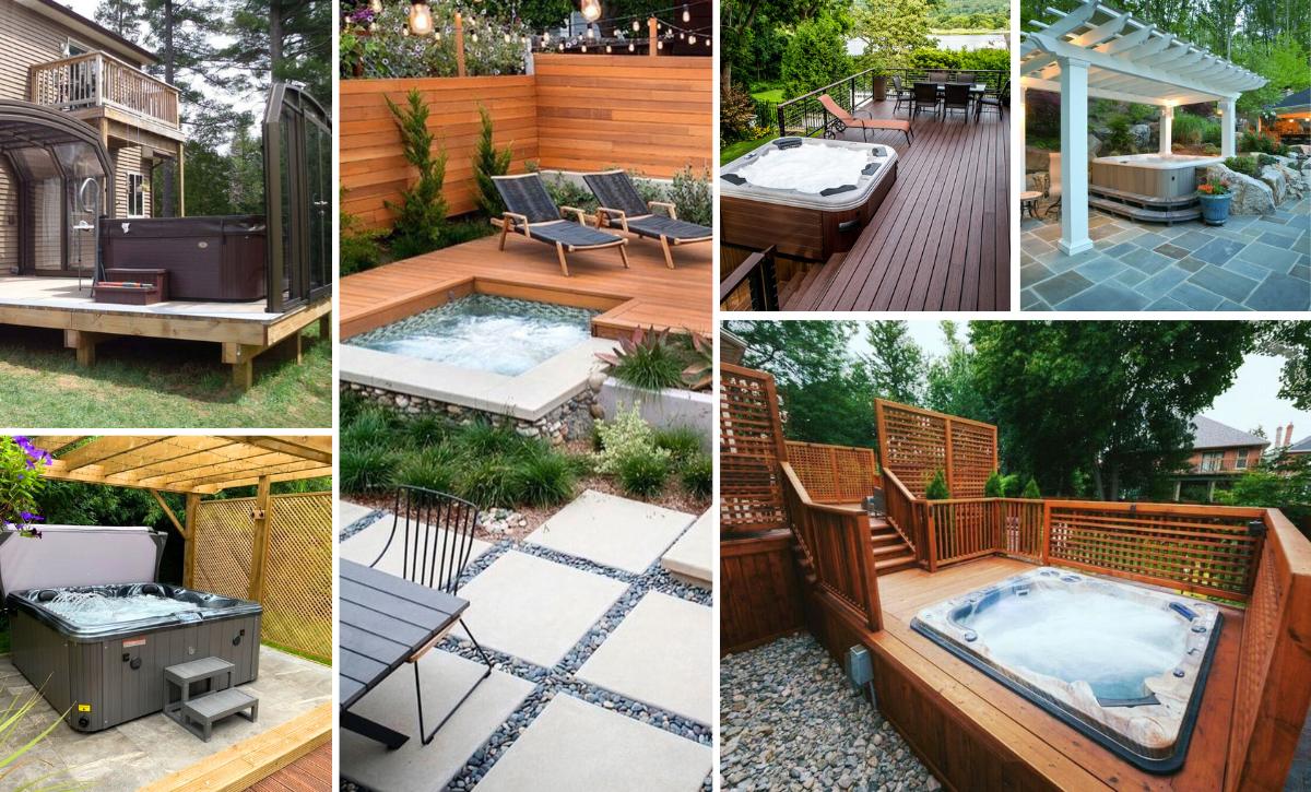 hot tub patio ideas