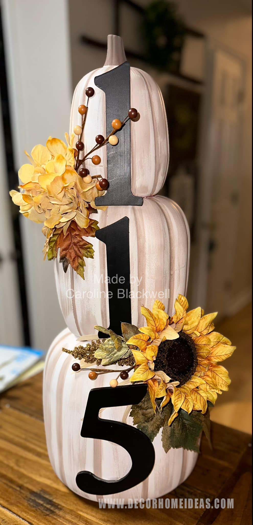 stacked pumpkins ideas 12