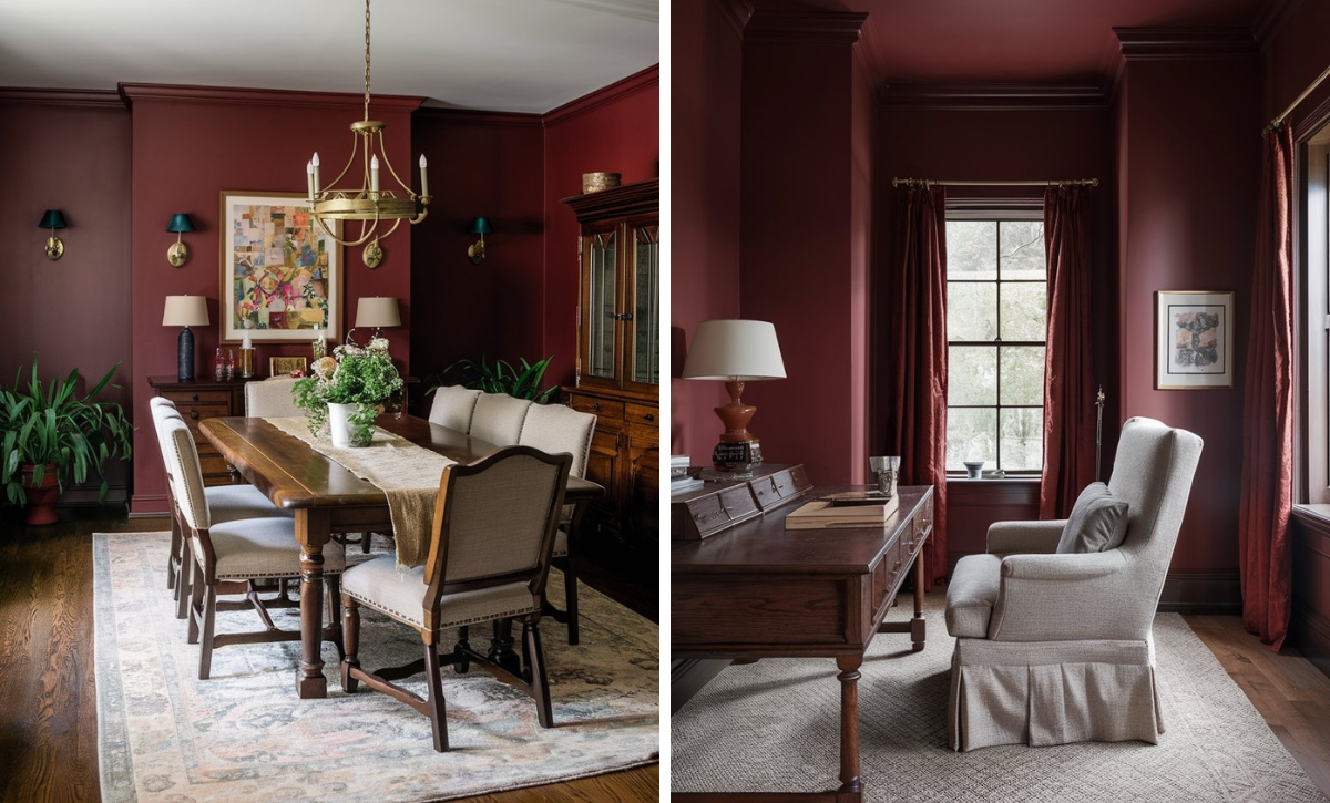 6 Bold Crimson Paint Colors from Farrow & Ball