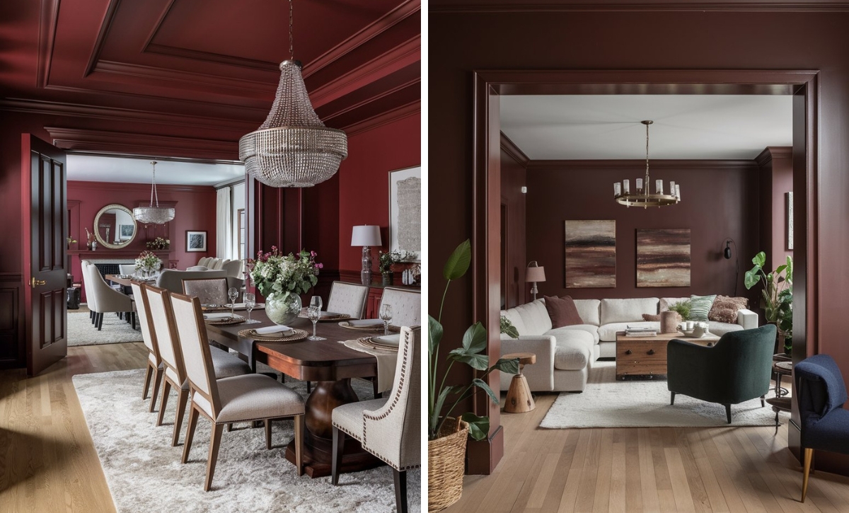 6 Striking Crimson Paint Colors by Behr