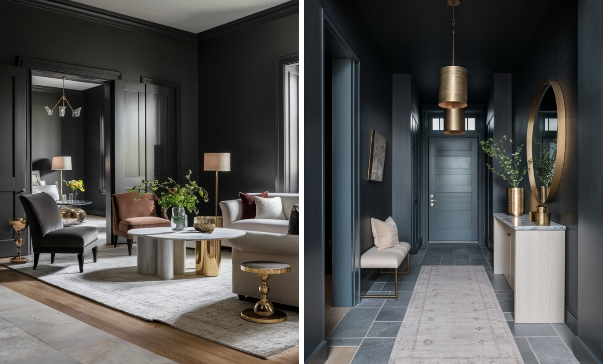 6 Stylish Matte Black Paint Colors by Benjamin Moore