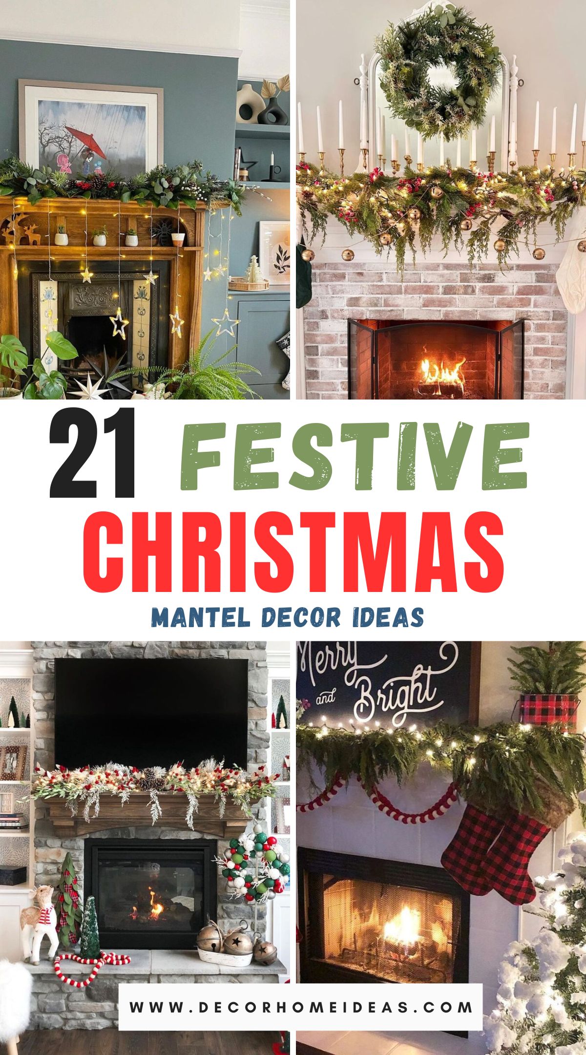 Discover 21 festive Christmas mantel decor ideas that will add holiday magic to your home. From lush garlands to twinkling lights and elegant stockings, these ideas offer a mix of classic and modern styles to suit any decor. Explore creative ways to make your mantel the star of your holiday decor!