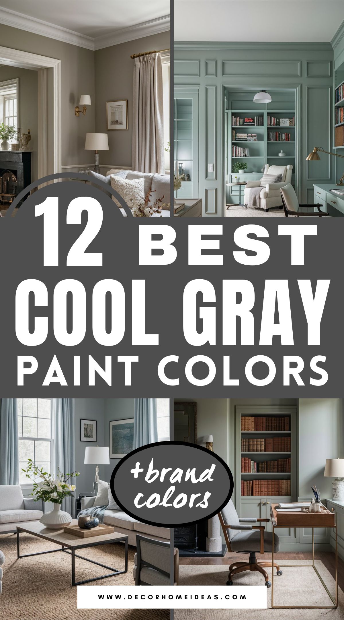 Discover 12 stunning cool gray paint colors that add a touch of sophistication to any space. From Sherwin-Williams and Benjamin Moore to Behr and Farrow & Ball, these shades offer timeless elegance and versatility. Explore how each brand’s unique gray hues can elevate your home!