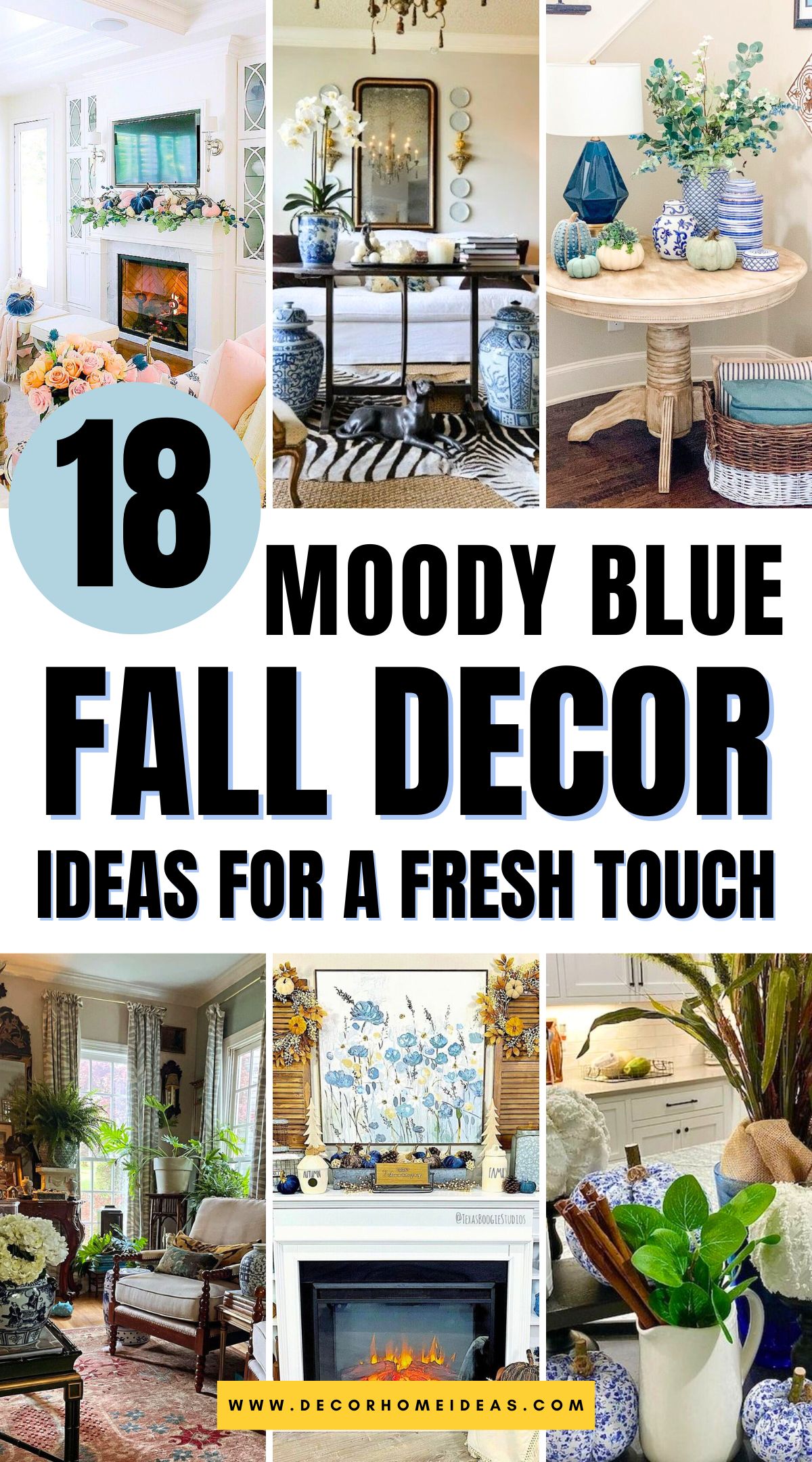 best blue fall decor ideas 2