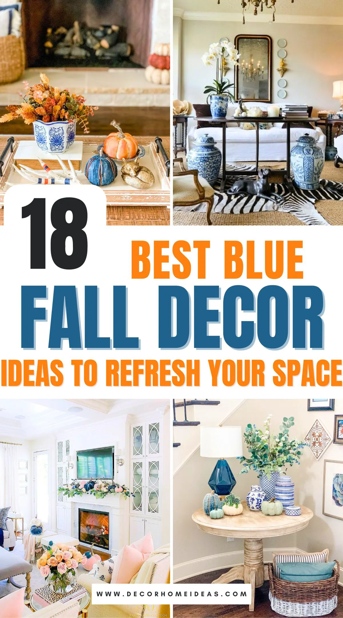 Explore 18 elegant blue fall decor ideas that will refresh your space with a sophisticated seasonal update. From chic table settings to cozy throws and stunning floral arrangements, discover how blue can add a calming yet vibrant touch to your autumn decor. Ready for a stylish fall transformation?