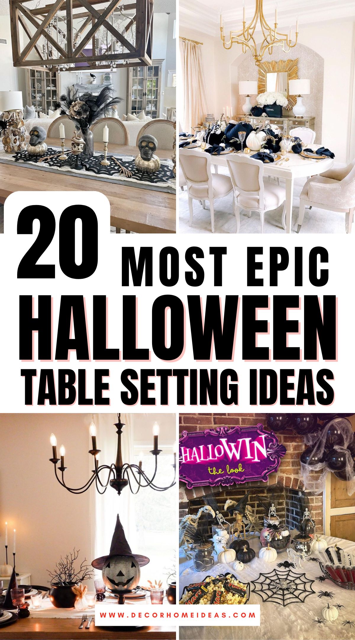 Create a magical atmosphere for your Halloween gathering with these 20 enchanting table setting ideas. From eerie candlelit centerpieces to spooky place settings with a touch of elegance, these designs will captivate your guests. Discover how to craft a hauntingly beautiful feast setup!