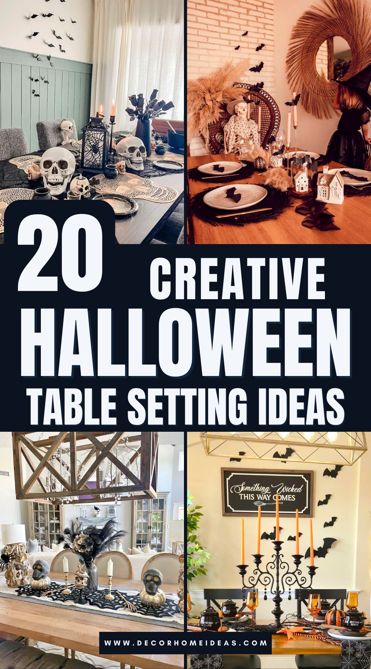 best halloween table setting ideas