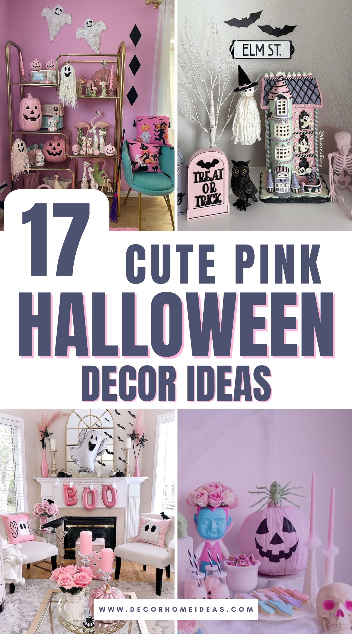 best pink halloween decor ideas 1