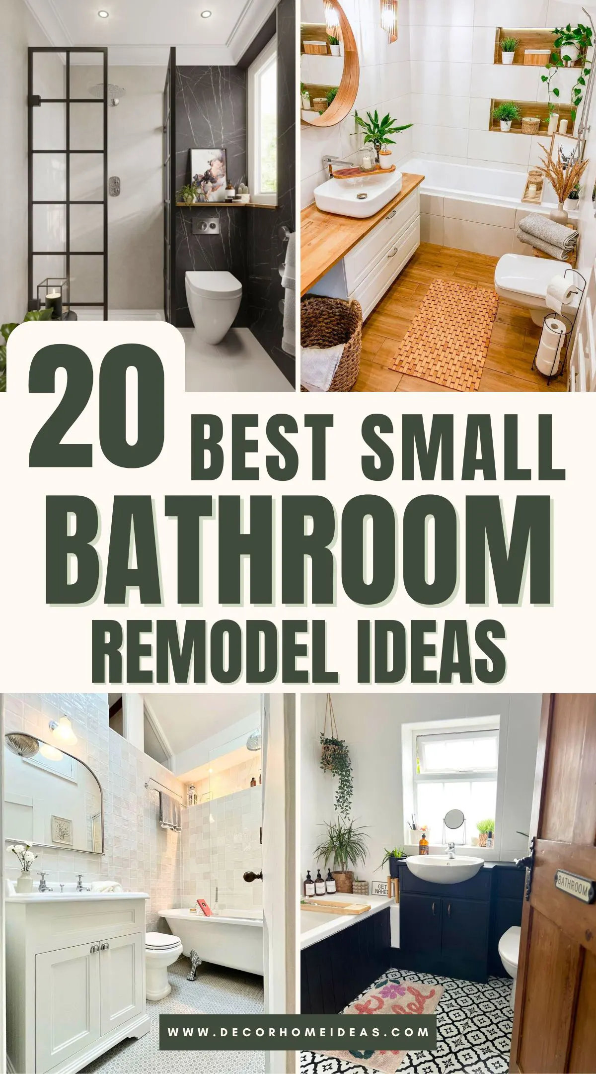 Uncover 20 of the best small bathroom remodel ideas that blend style with smart space-saving solutions. From modern fixtures to clever storage hacks, these transformations will inspire you to rethink your own bathroom design. Perfect for maximizing space without compromising on beauty!