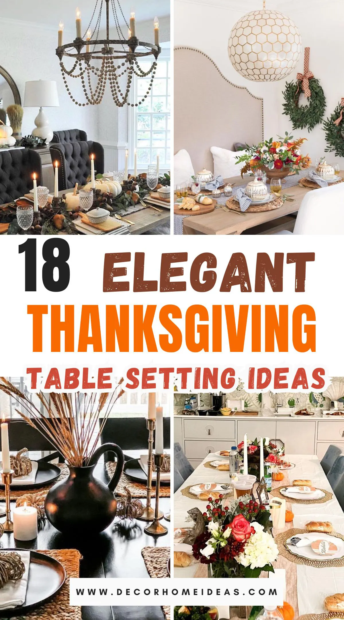 Discover 18 fantastic Thanksgiving table setting ideas to make your holiday feast extra special. From cozy, rustic designs to chic and modern styles, these creative setups will impress your guests and set the perfect festive mood. Explore tips to transform your table into a stunning centerpiece!