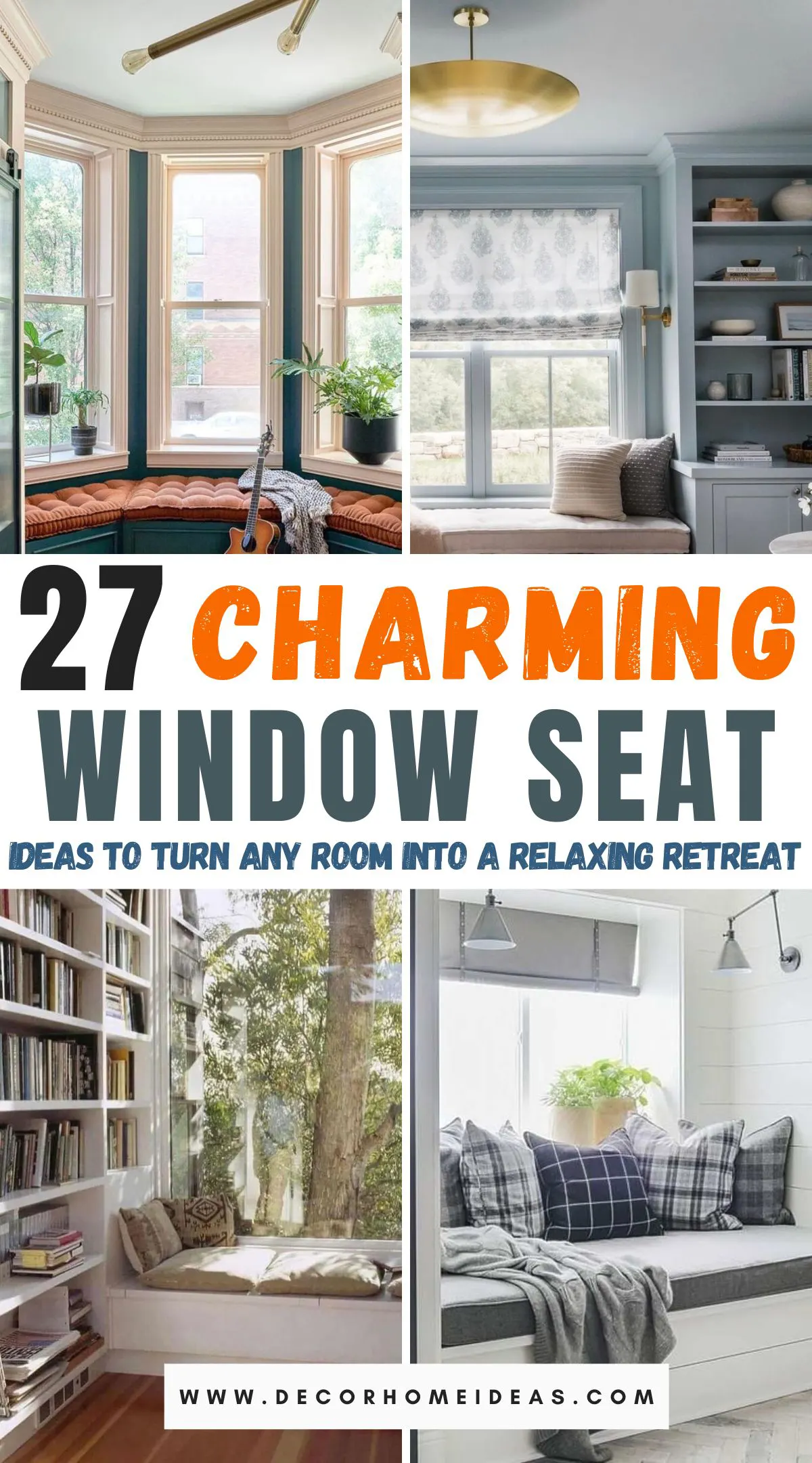 Discover 27 cozy window seat ideas that can transform any room into a relaxing retreat. Whether you're seeking a peaceful reading nook or a serene spot to unwind, these designs offer inspiration with plush seating, scenic views, and smart decor. See how to create your perfect cozy corner!