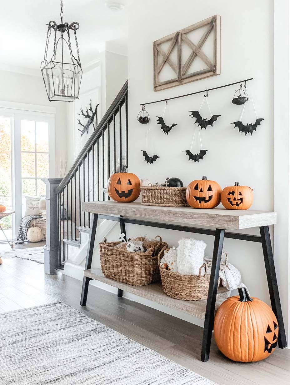 halloween entryway table 1