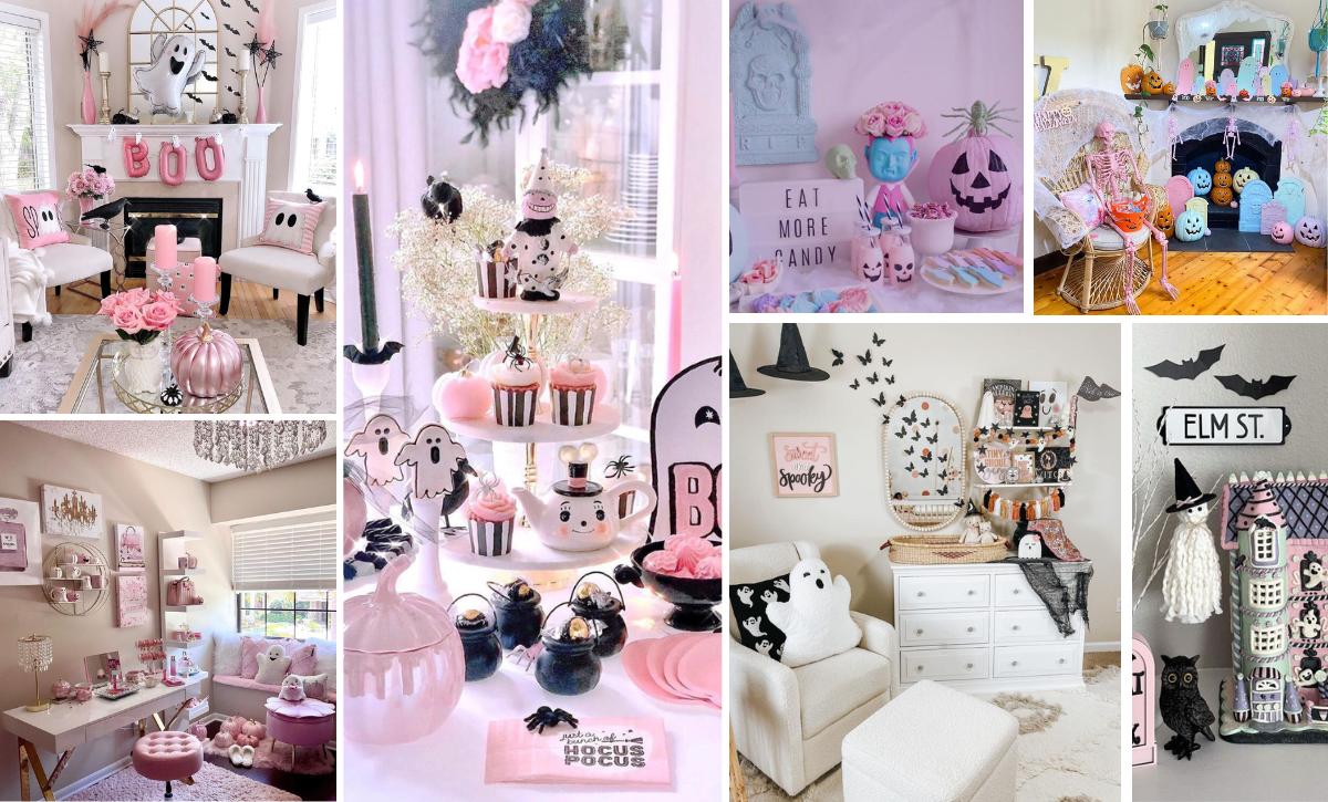 pink halloween decor ideas