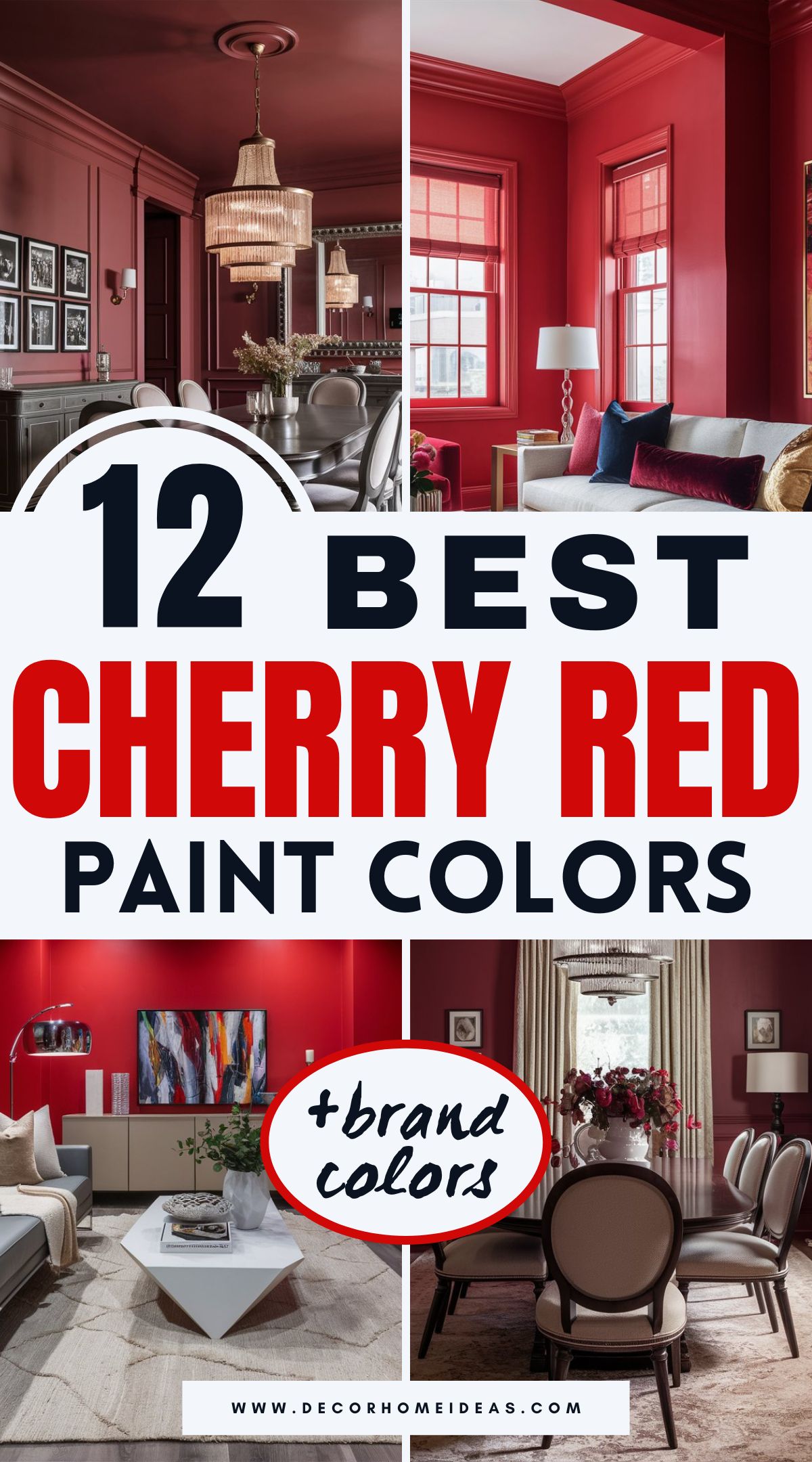 Add a bold touch to your home with the 12 best cherry red paint colors! From Behr to Sherwin-Williams, Benjamin Moore, and Farrow & Ball, these vibrant hues bring energy and warmth to any space. Perfect for feature walls or accents—discover which shade suits your style best!