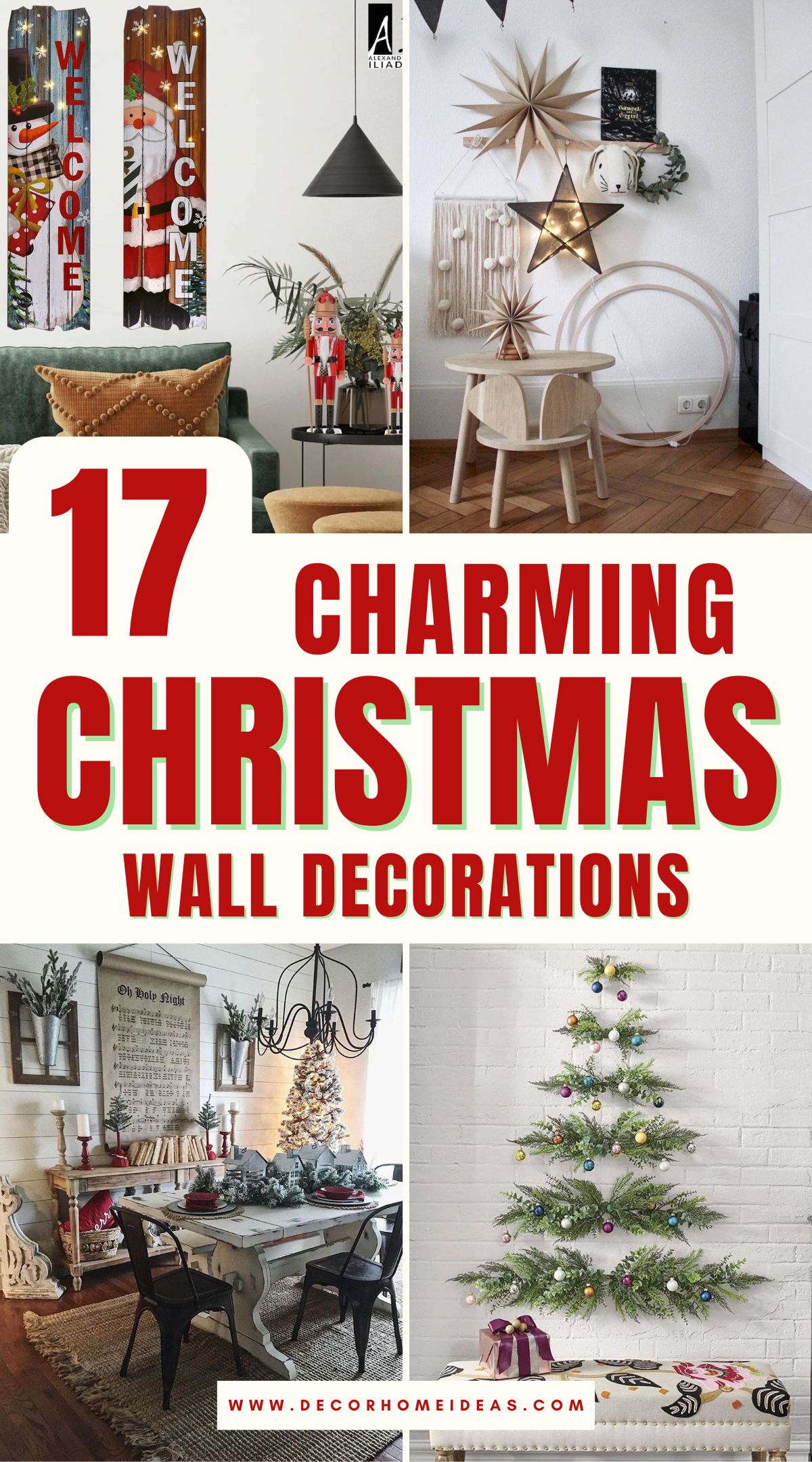 best christmas wall decor ideas 2