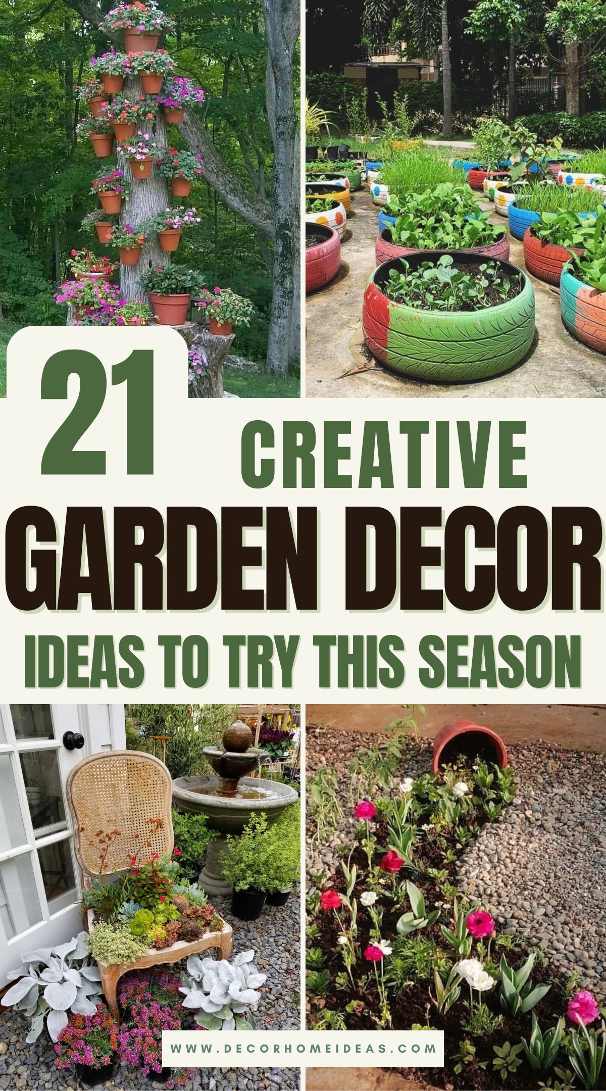 best easy garden decor ideas 1