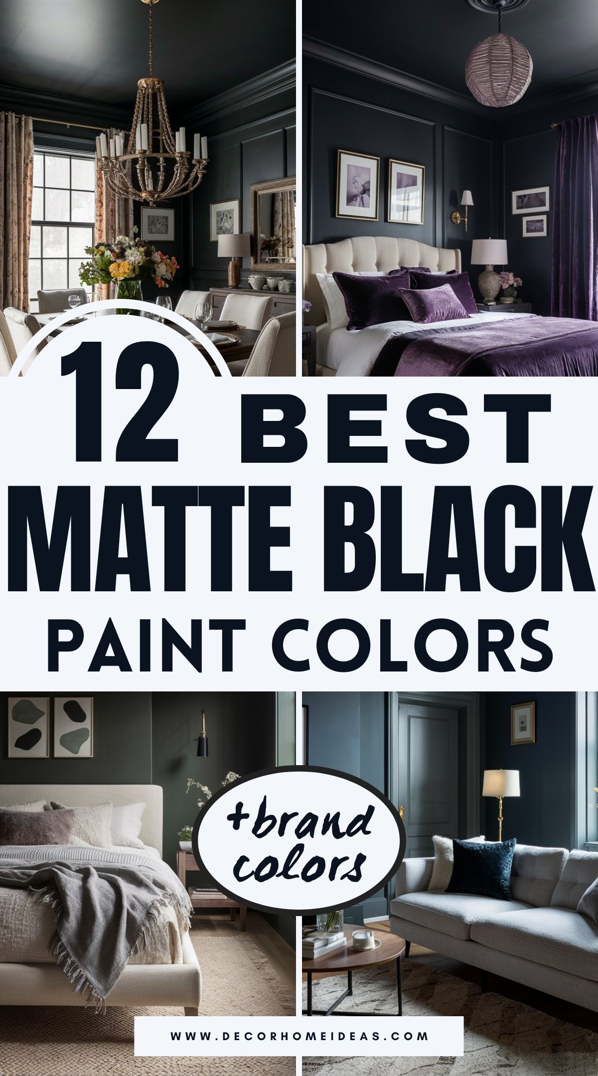 Discover the 12 best matte black paint colors across top brands like Sherwin-Williams, Benjamin Moore, Behr, and Farrow & Ball. Whether you're aiming for a dramatic accent wall or a modern, moody finish, these rich, velvety blacks offer depth and sophistication for any space. Find the perfect shade for your next project!