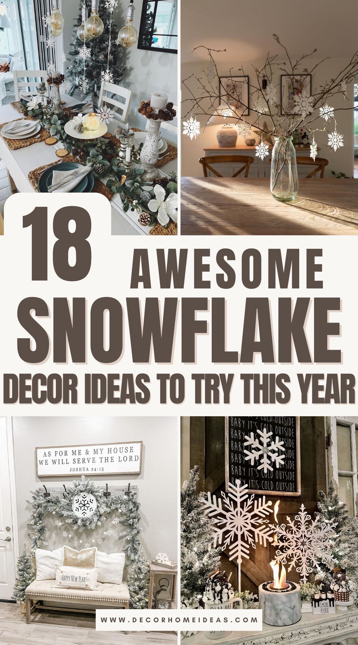 best snowflake decor ideas 1