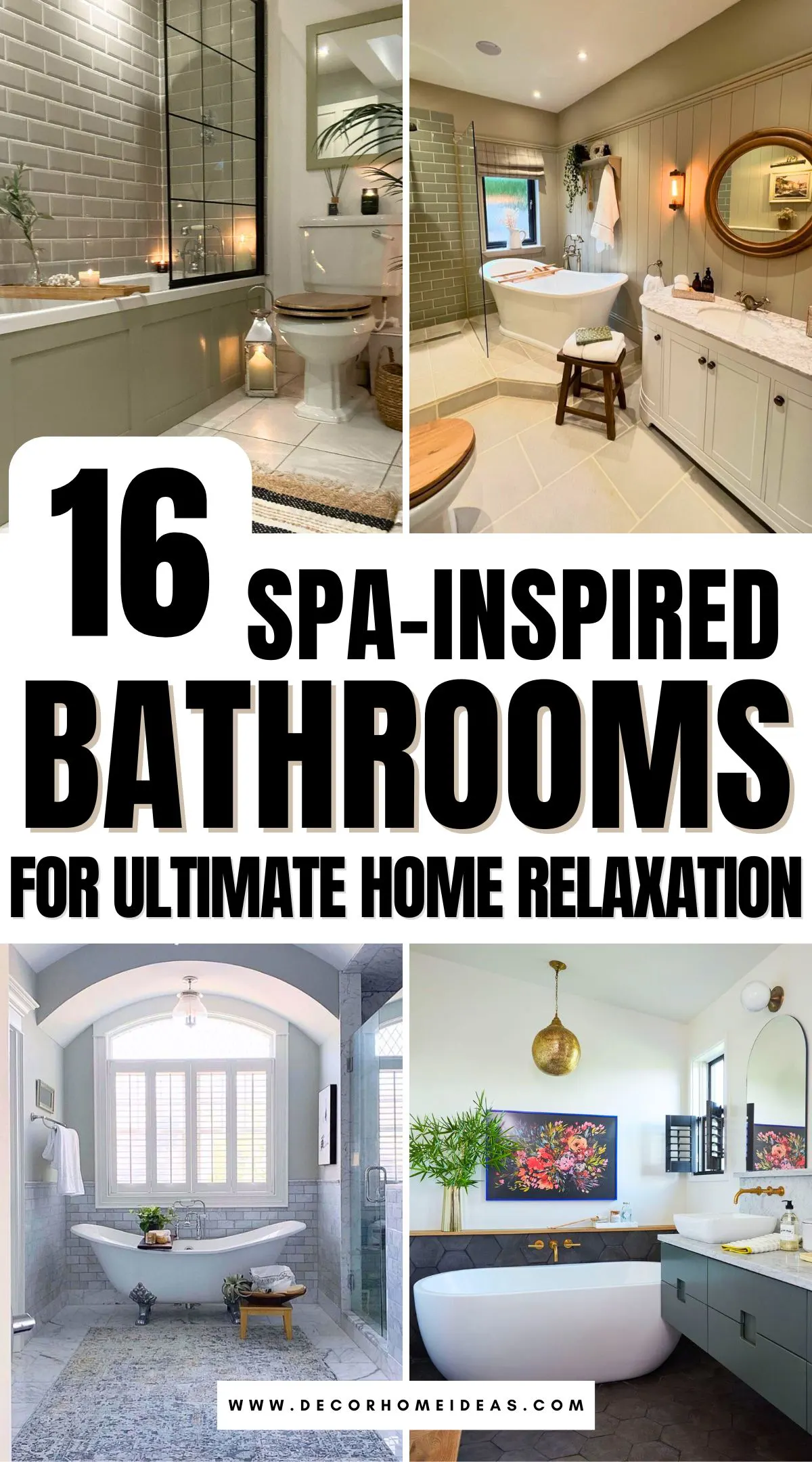 Explore 16 spa-inspired bathroom designs that bring the essence of tranquility to your home. From soothing colors and natural materials to calming aromas and luxurious soaking tubs, these ideas will help you craft a space that’s perfect for relaxation. Ready to turn your bathroom into a serene escape?