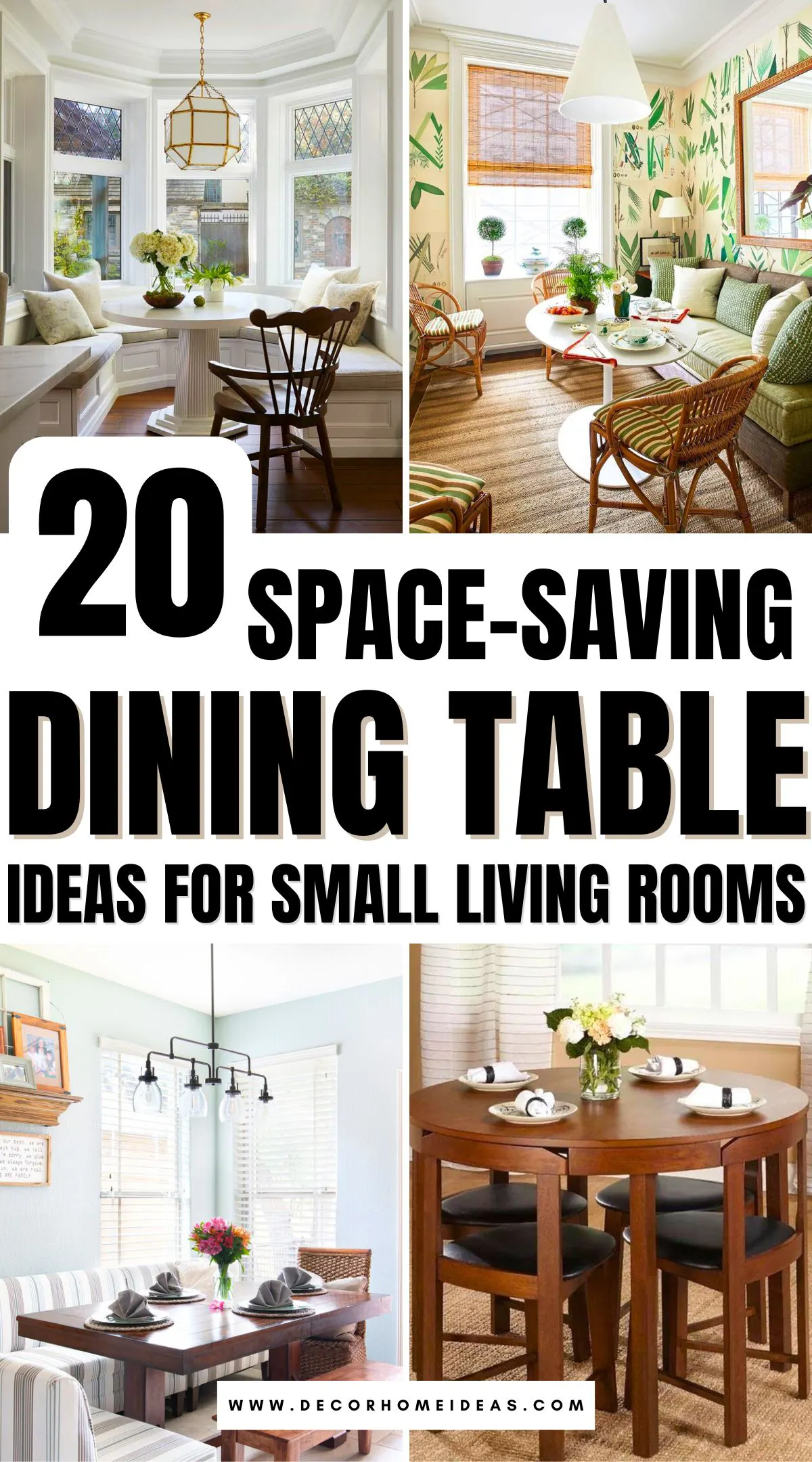 Discover 20 stylish dining table ideas that perfectly blend functionality and design, ideal for compact living rooms. From foldable options to multipurpose designs, these space-saving tables maximize your area without compromising on elegance. Explore how to make every inch count!