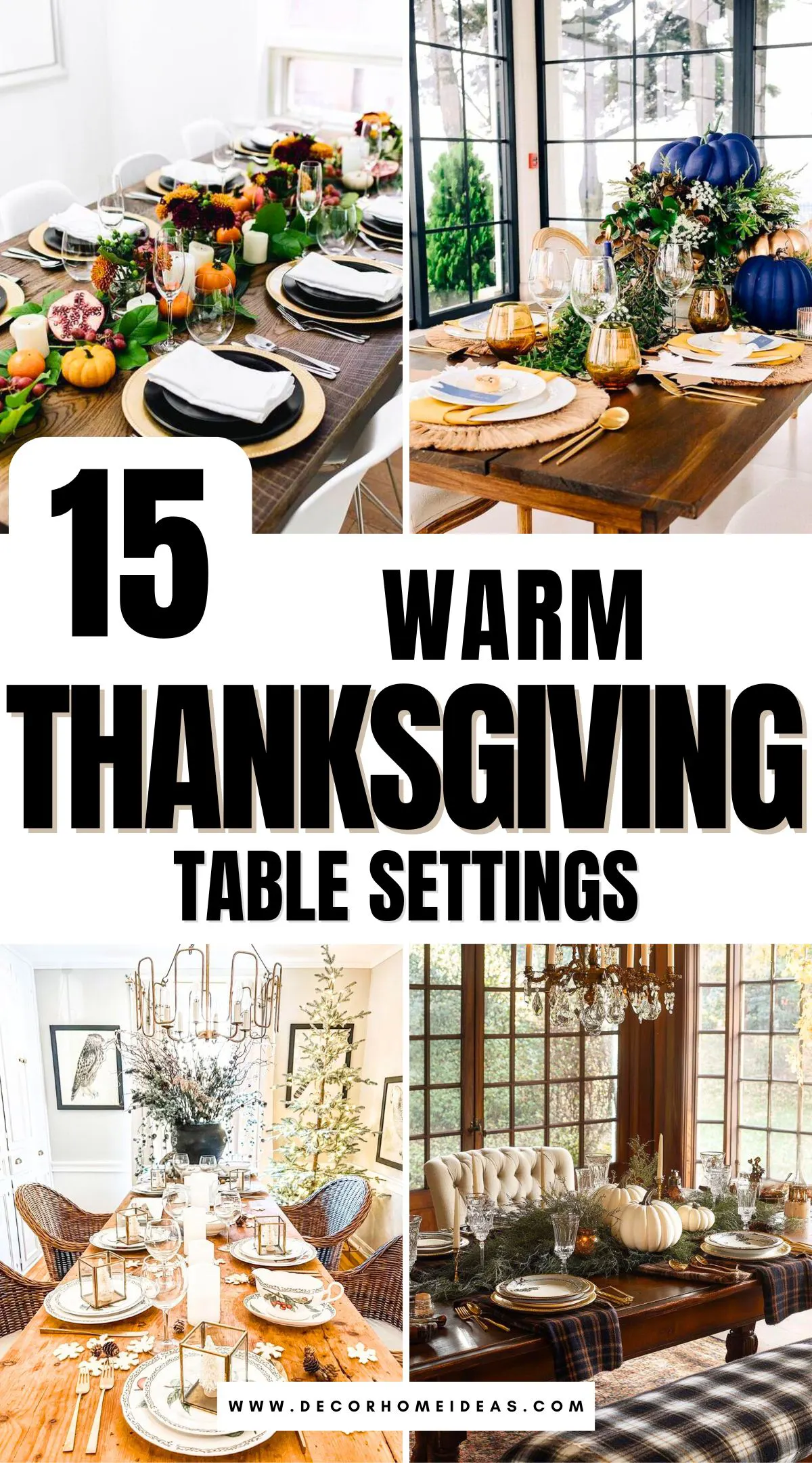 Looking to set a beautiful Thanksgiving table that captures the warmth of the season? Discover 15 stunning table settings that blend elegance and coziness, perfect for welcoming family and friends. From rustic decor to sophisticated touches, get inspired to create a feast-worthy atmosphere!