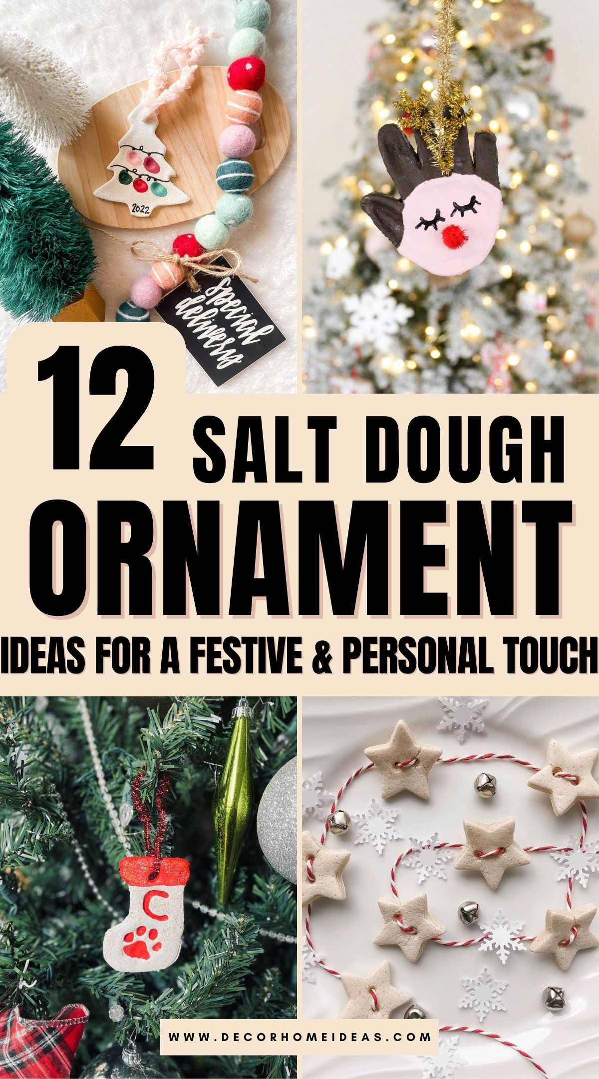 christmas salt dough ornament ideas 1