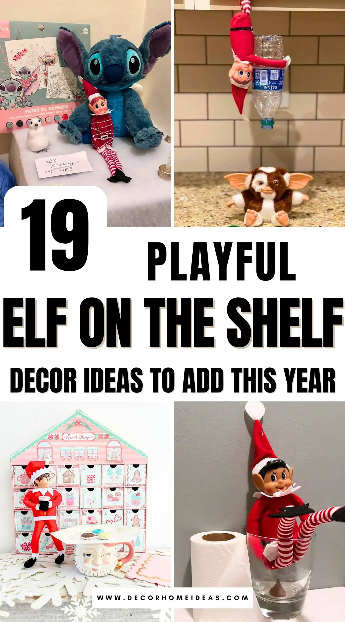 Bring a touch of magic to your holiday decor with 19 playful Elf on the Shelf ideas that will delight kids and adults alike! From mischievous setups to festive scenes, these creative ideas will add charm and laughter to your celebrations. Discover fun ways to showcase your elf this season!