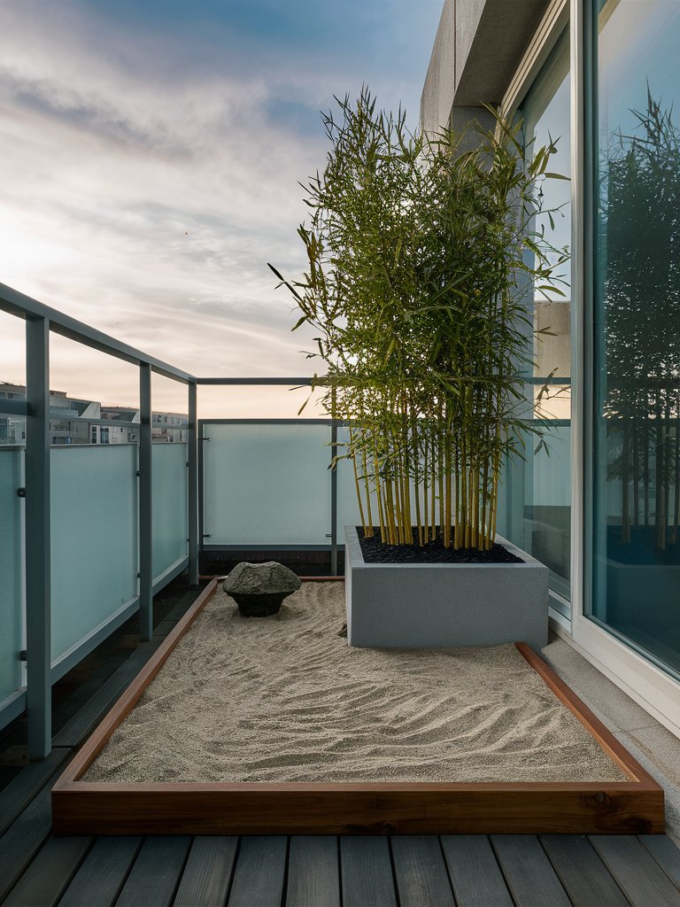 Small Balcony Zen Garden