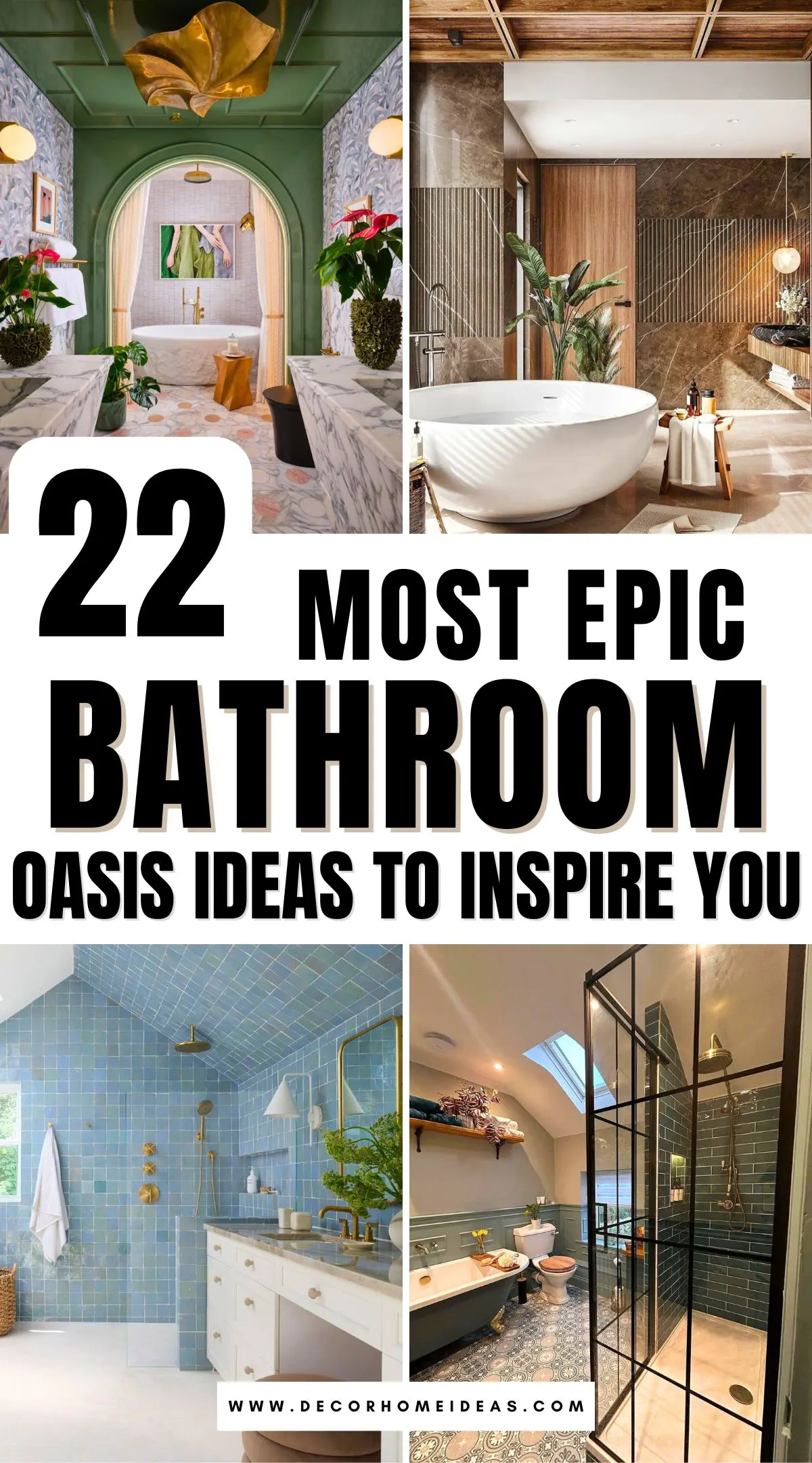 Explore 22 of the most epic bathroom oasis ideas that redefine relaxation. From breathtaking rain showers and freestanding tubs to lush greenery and serene lighting, these designs will spark your imagination and help you create the ultimate retreat. Which idea will you try first?