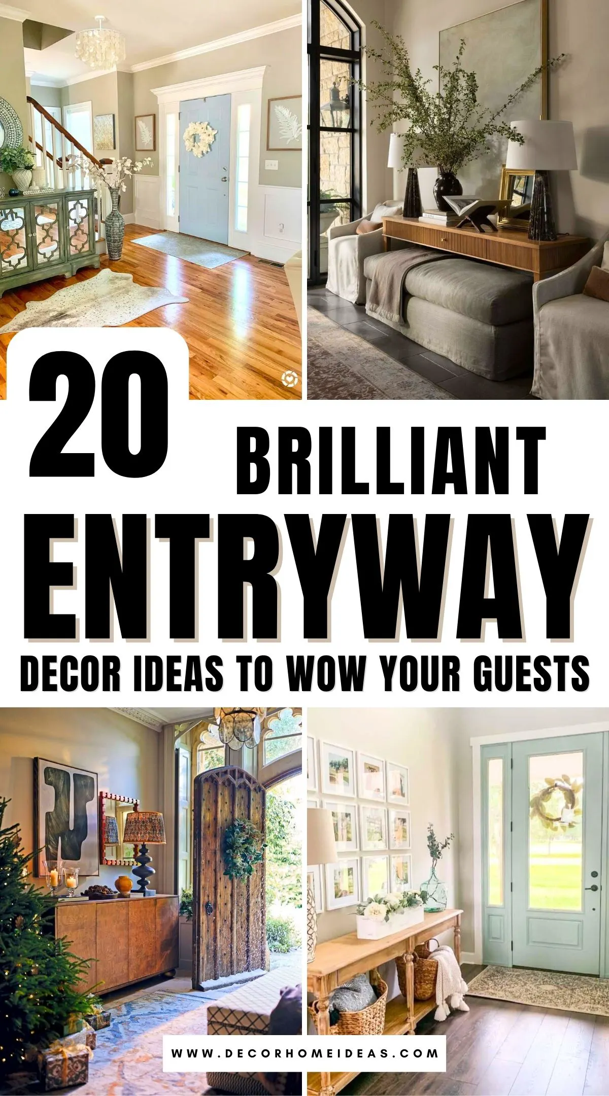 Your entryway sets the tone for your entire home! Explore 20 brilliant decor styles that will create an eye-catching and welcoming vibe instantly. These tips and tricks are easy, stylish, and guaranteed to make your home unforgettable!