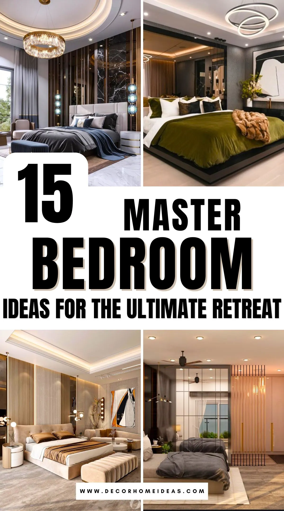 Escape to comfort with these 15 luxurious bedroom ideas designed for the ultimate retreat. From plush bedding and cozy seating areas to elegant lighting and soothing color palettes, these designs blend style and relaxation effortlessly. Which dreamy bedroom will inspire your space?