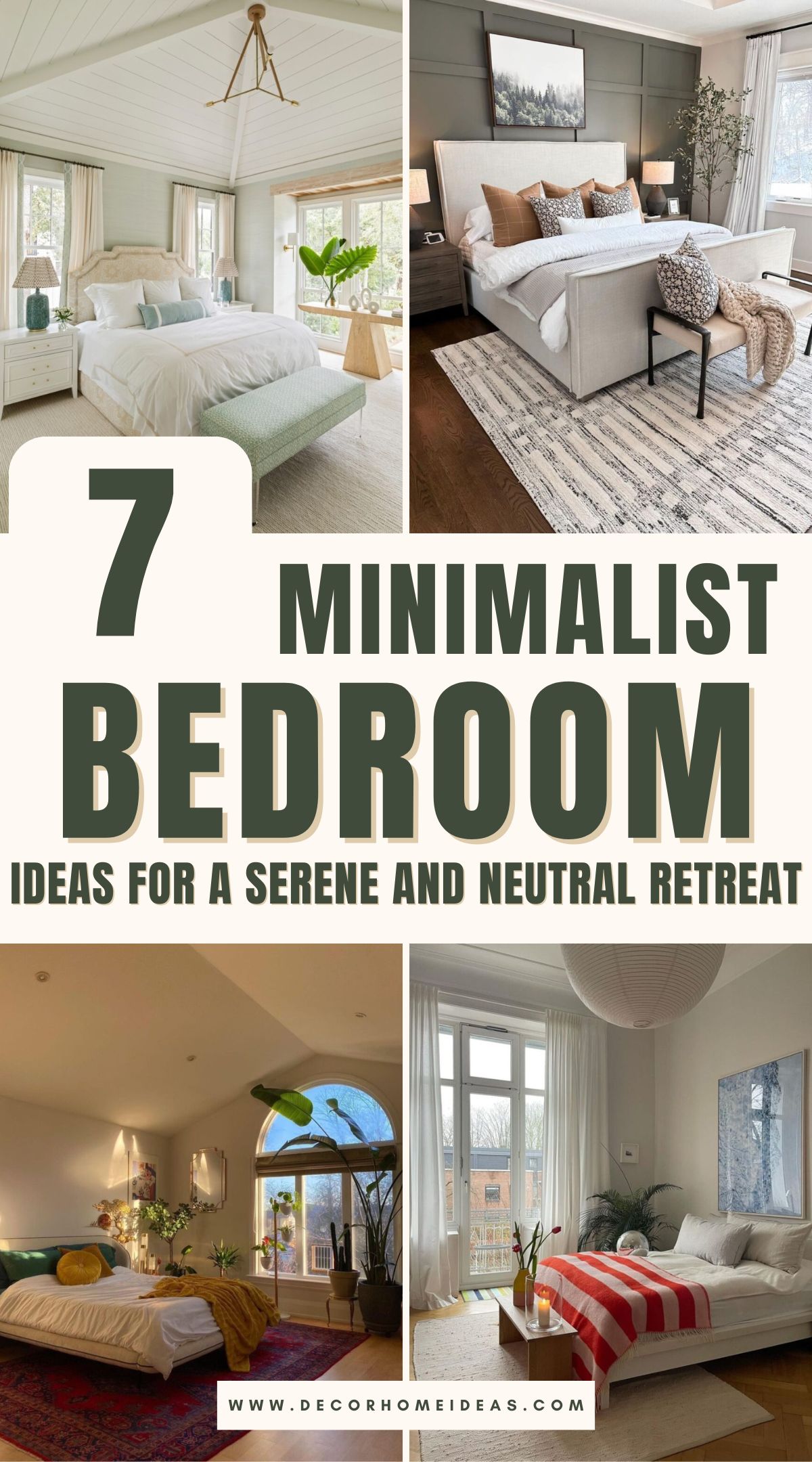 best neutral minimalist bedroom ideas 1