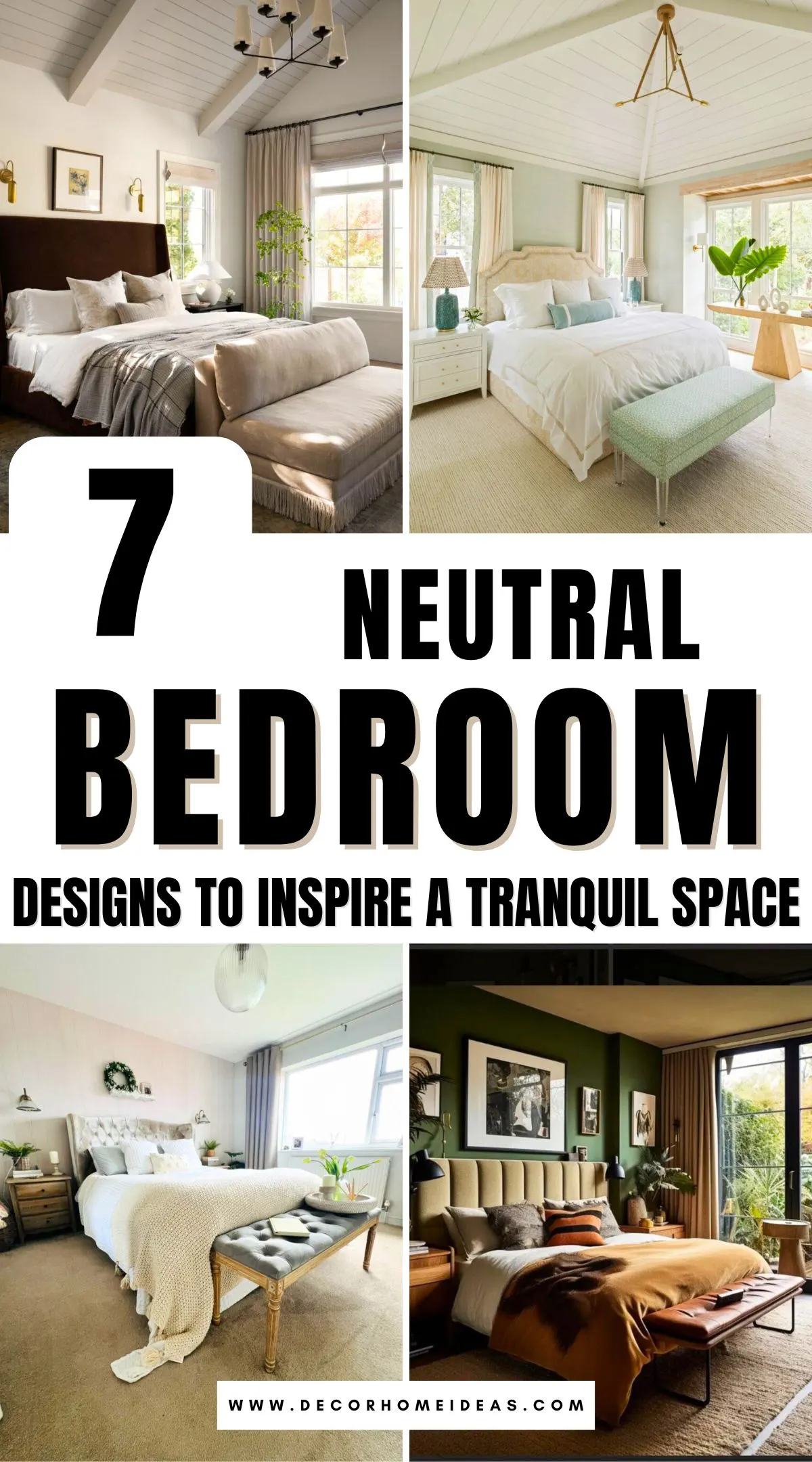 Discover 7 serene neutral minimalist bedroom ideas that create the perfect setting for relaxation and peace. From soft color palettes to simple yet functional decor, these designs blend style with calmness. Find out how to make your bedroom a tranquil retreat you'll never want to leave.