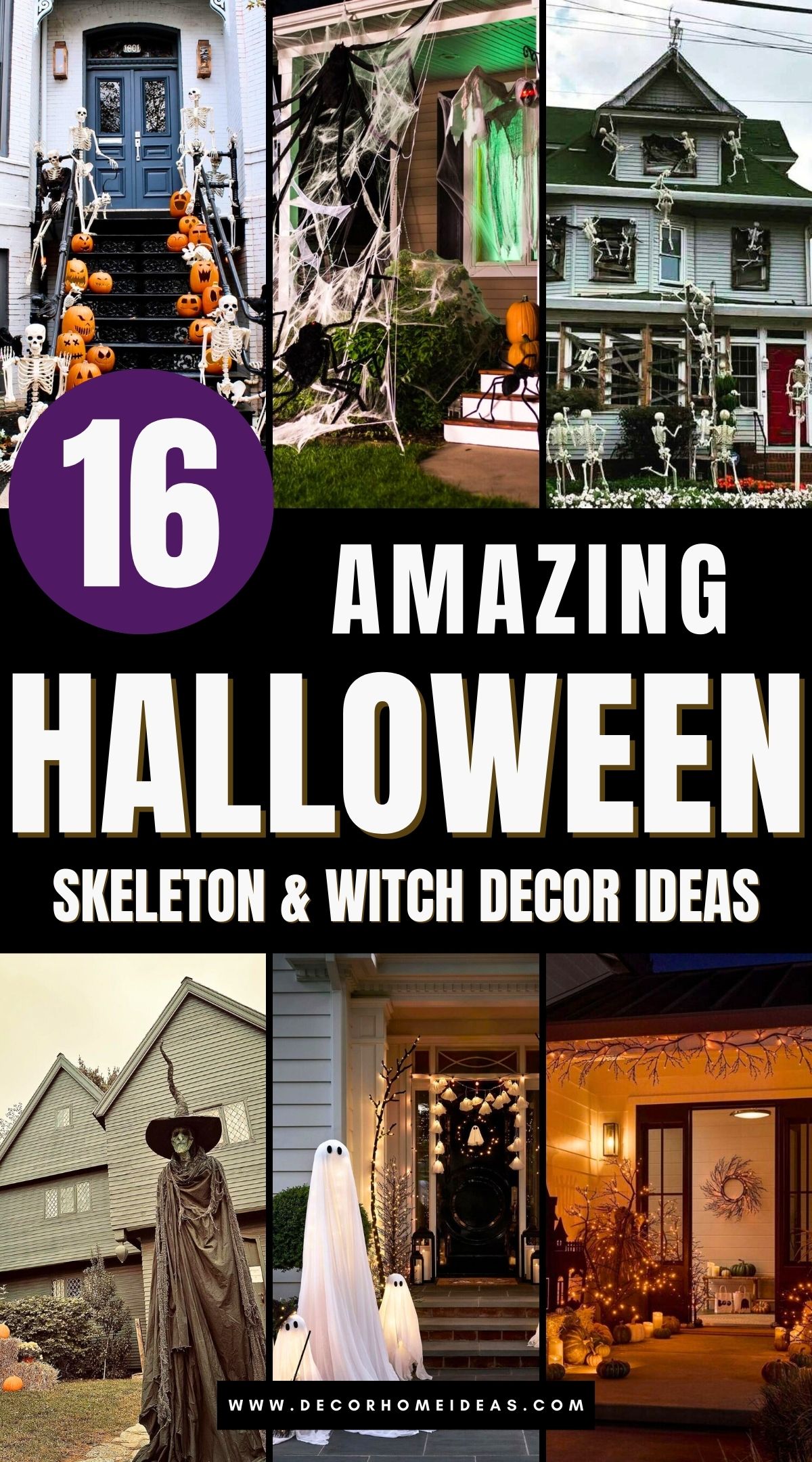 diy witch and skeleton decorations for halloween 3