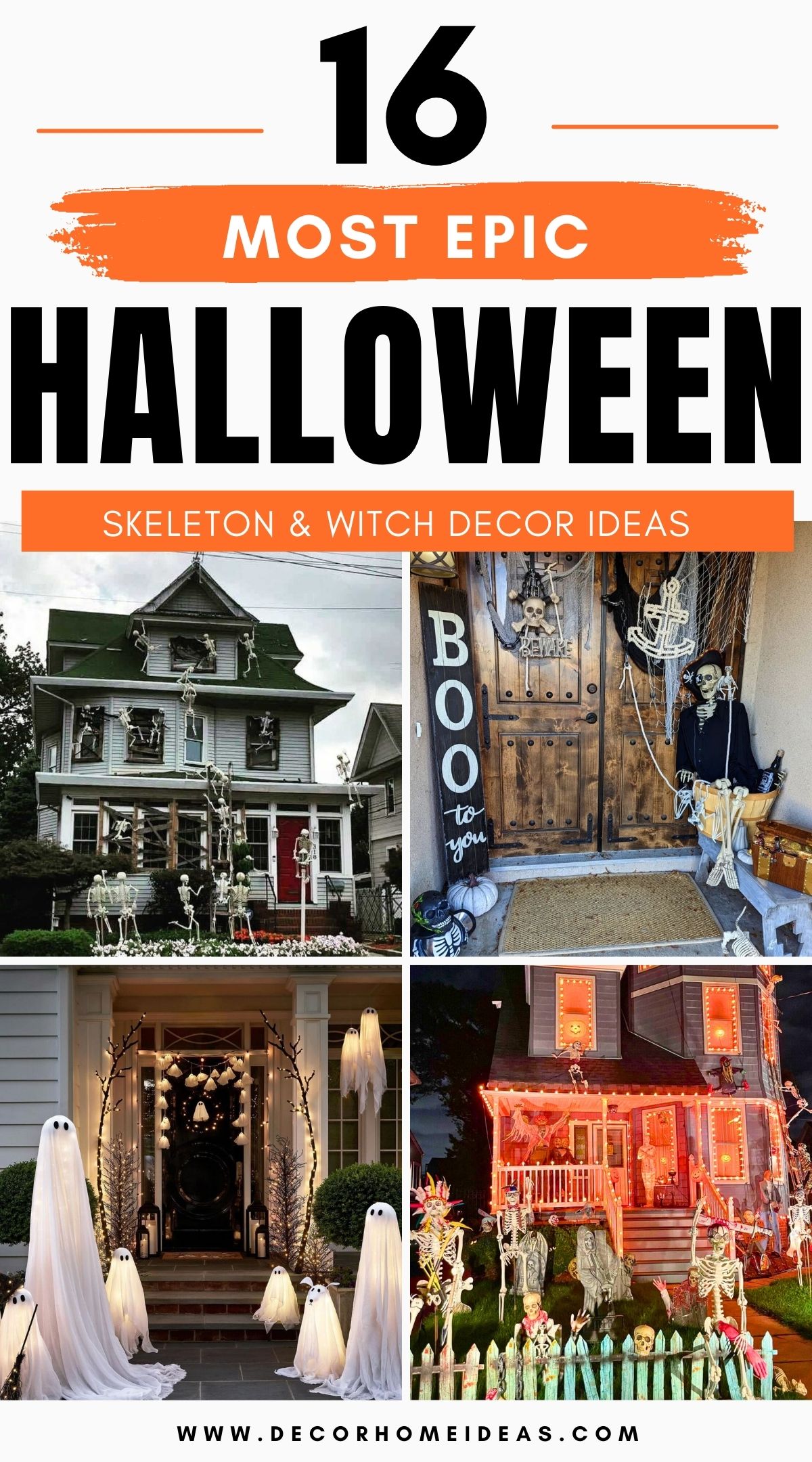 diy witch and skeleton decorations for halloween 4