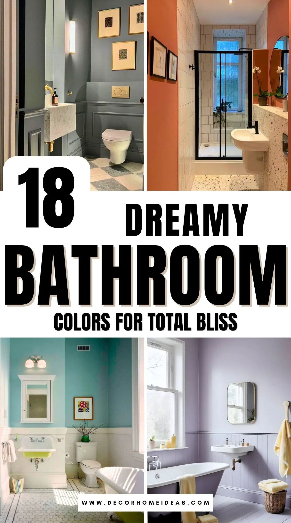 Explore 18 dreamy bathroom color schemes designed to create the ultimate relaxing retreat. From calming pastels to soothing earth tones, these ideas will inspire a serene atmosphere. Discover how thoughtful color pairings can turn your bathroom into a peaceful haven you'll love.