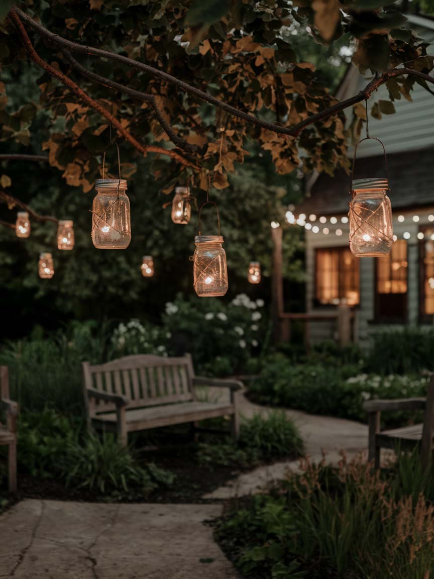 18. Mason Jar Lanterns for Magical Evenings