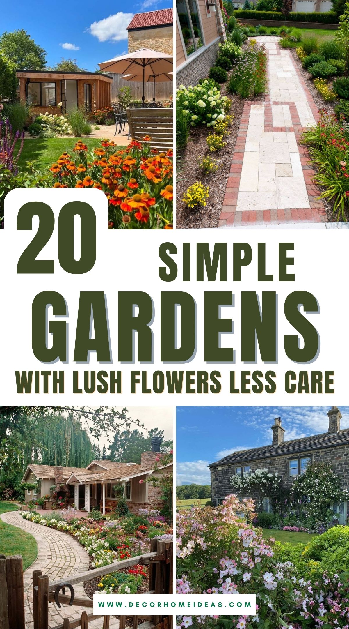 low maintenance flower gardens ideas 2