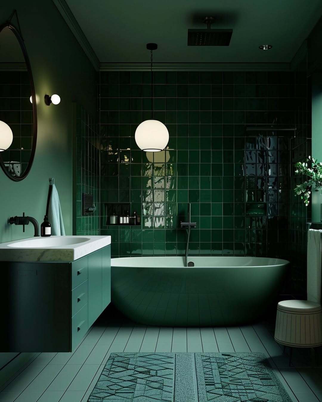 luxurious bathroom color combinations 9