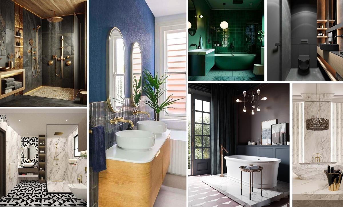 luxurious bathroom color combinations