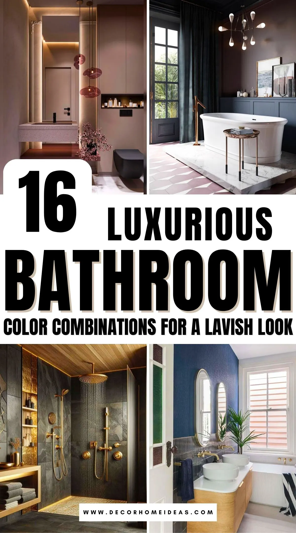 Discover 16 stunning bathroom color combinations that exude luxury and sophistication. From timeless neutrals to bold jewel tones, these palettes are perfect for creating a spa-like retreat in your home. Explore how these color pairings can redefine your space with elegance and charm.