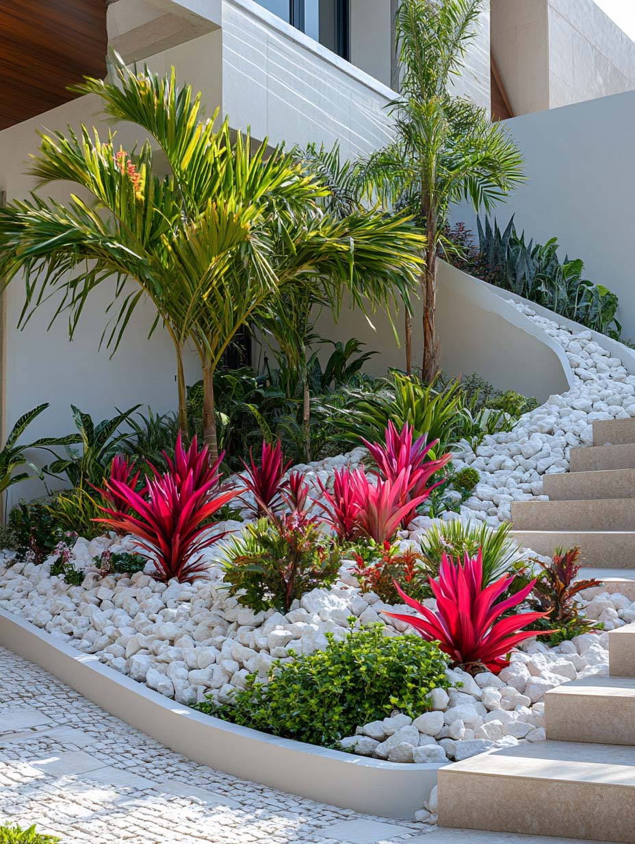 1. Tropical Elegance with Vibrant Accents