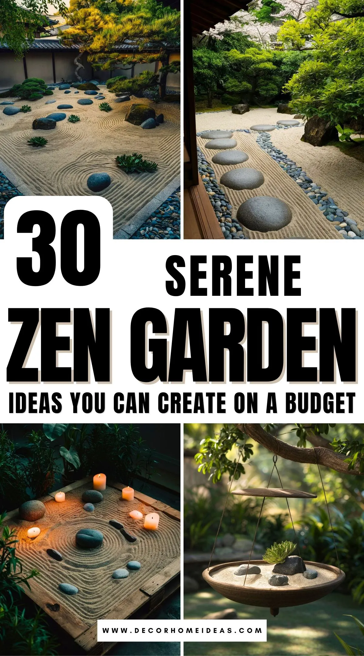 Discover 30 dreamy Zen garden ideas that bring serenity to your home without breaking the bank. These calming designs are perfect for crafting your peaceful retreat with minimal effort and cost. Dive in and get inspired to create your slice of Zen today!

