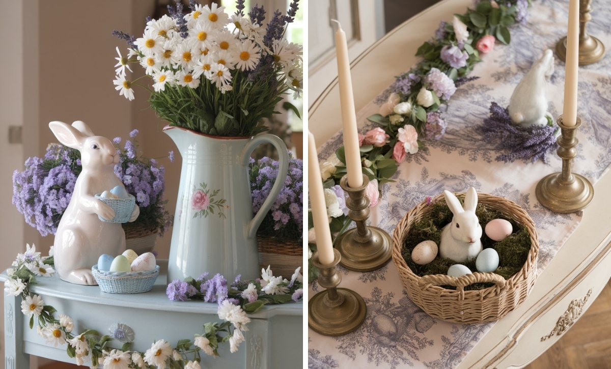 26 French Country Easter Entryway Table Ideas for an Elegant Touch