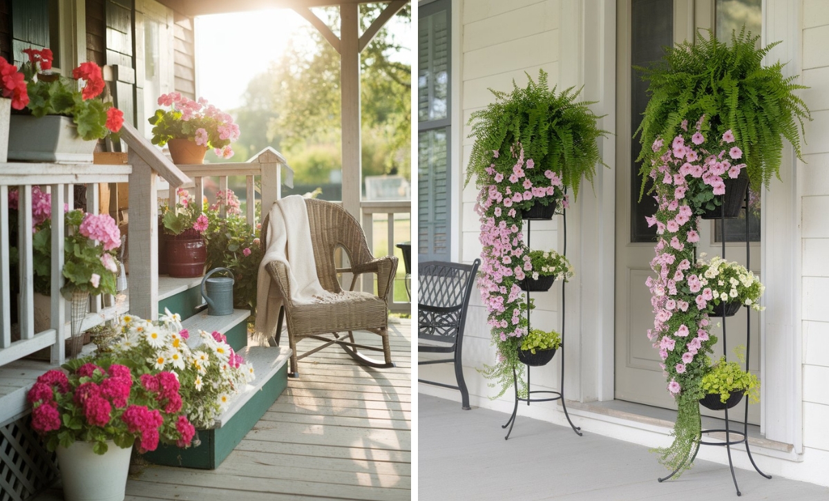 28 Front Porch Flower Ideas to Brighten Up Your Space