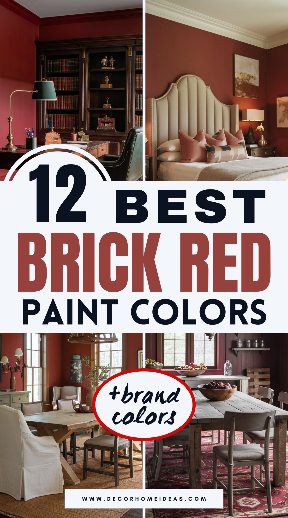 Discover 12 stunning rustic brick red paint colors that can transform any space into a warm, inviting retreat. From deep, earthy tones to soft, muted shades, these colors add a cozy, timeless charm to your home. Explore our top picks and find the perfect hue to create a welcoming atmosphere!