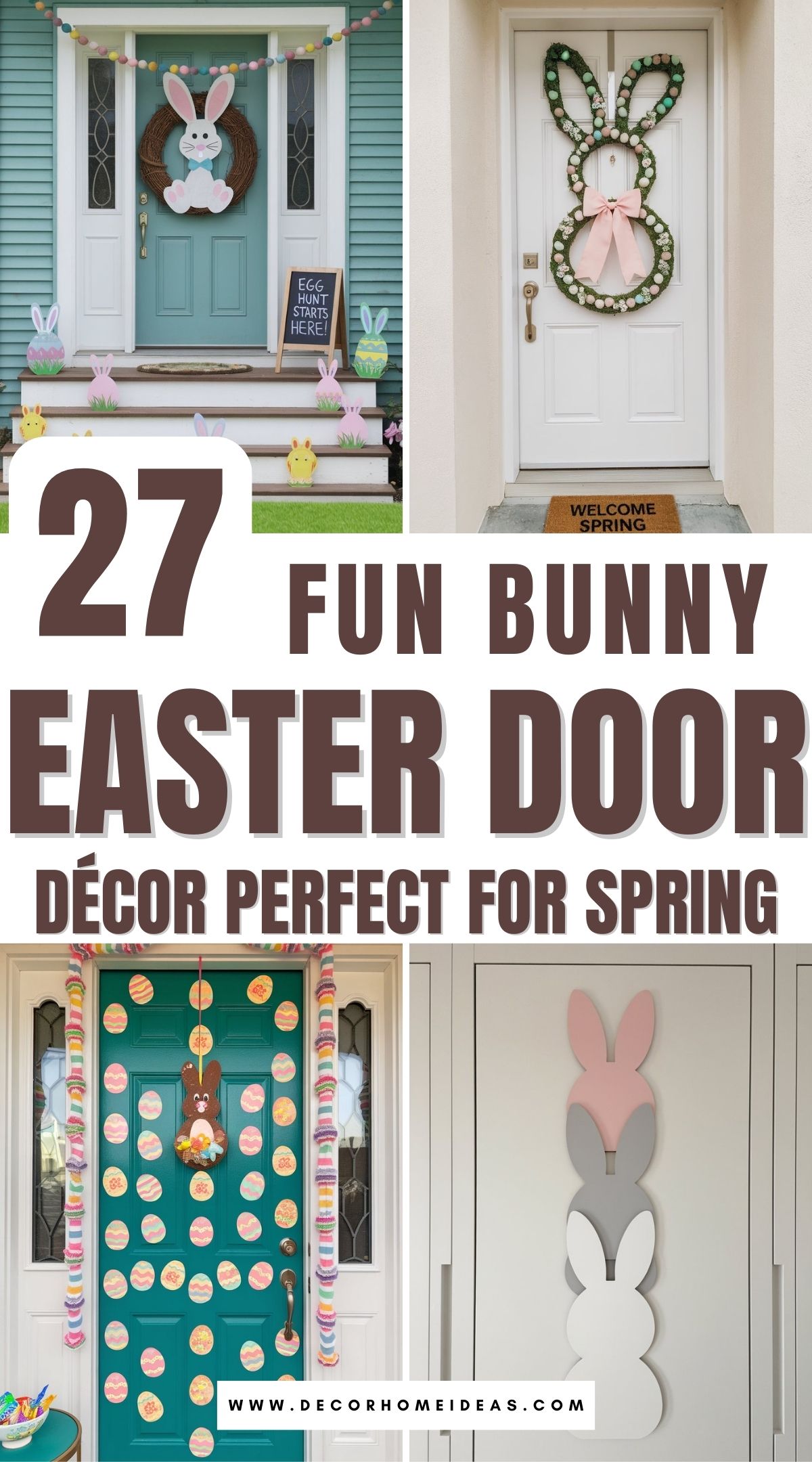 best bunny easter door decorations 2