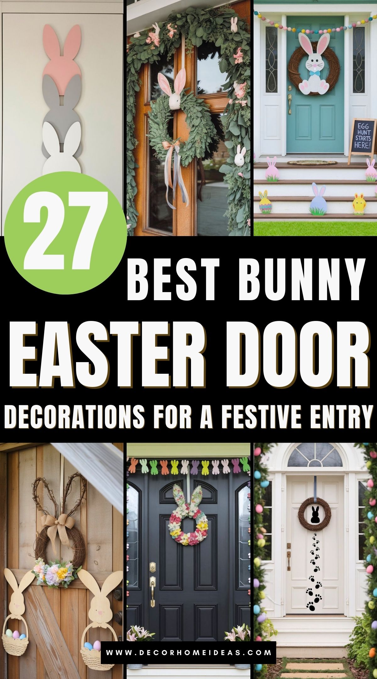 best bunny easter door decorations 3